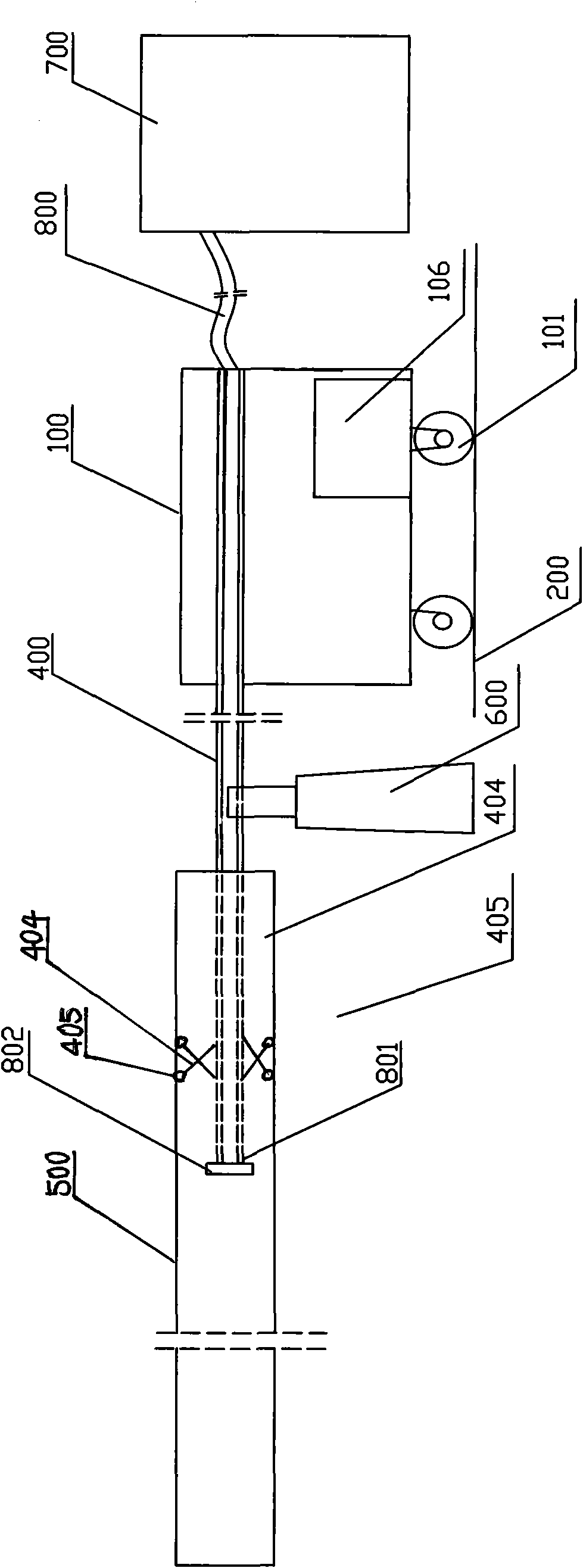 Paint spraying machine for inner wall of steel pipe