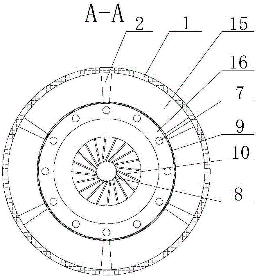 Smoke internal circulation low-nitrogen combustor