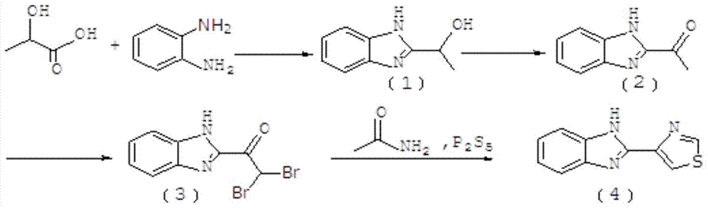 A kind of method for preparing thiabendazole