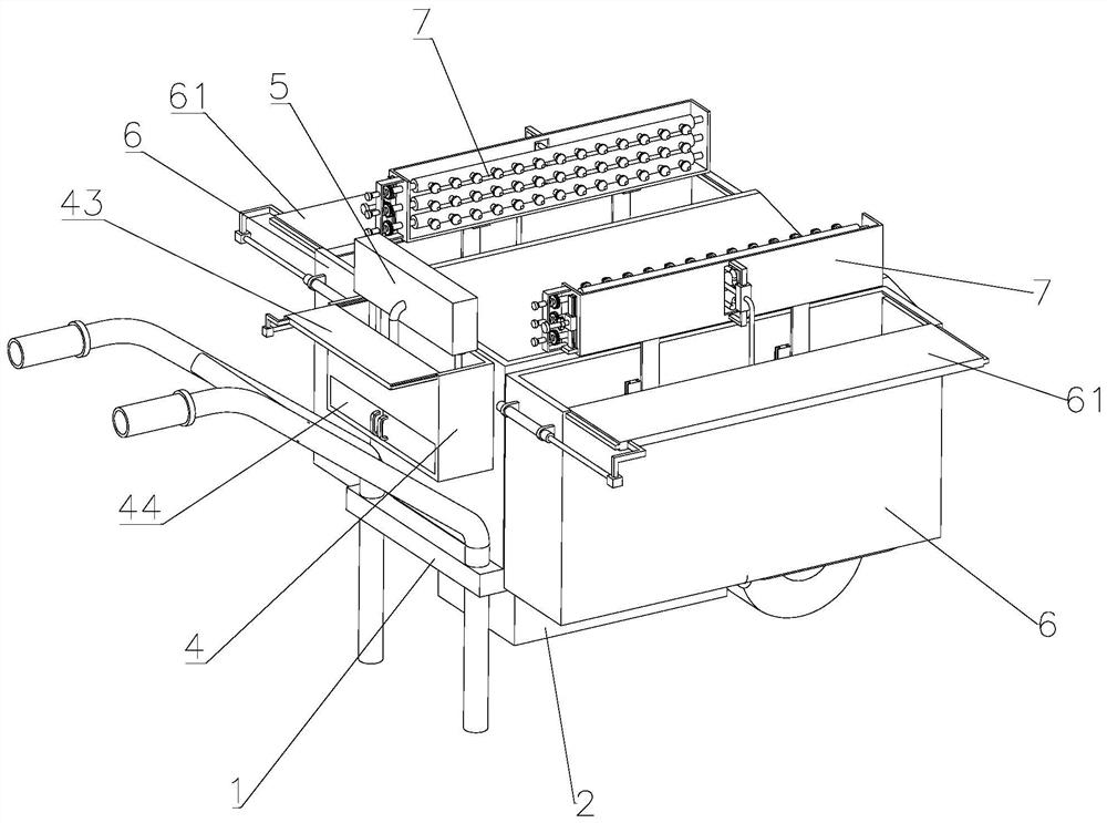 Water spraying dust removal equipment for green building construction