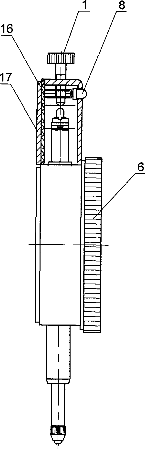 Double-boundary electric contact indicator