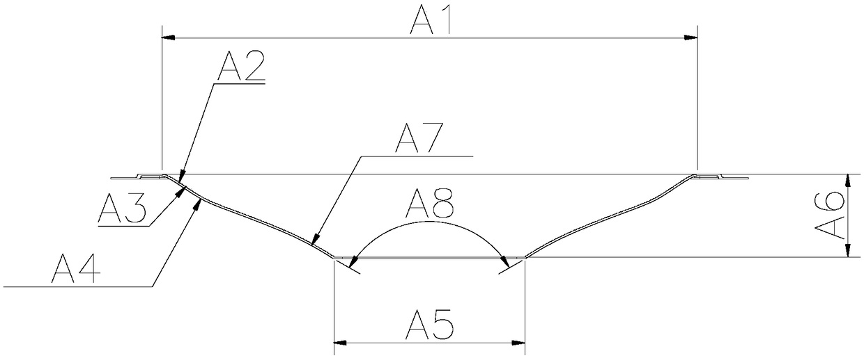 Low-glare LED floodlight with uniform light-emitting function