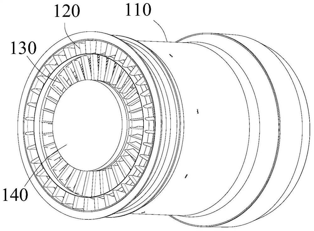 Afterburner structure based on self-excitation sweeping oscillation fuel nozzle