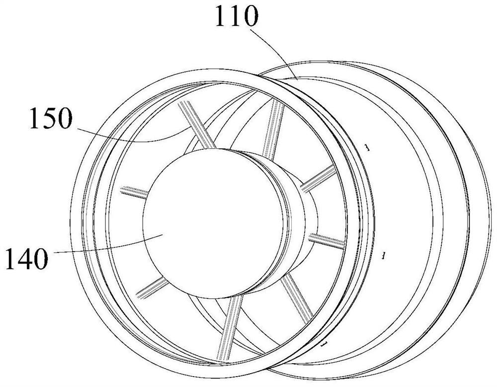 Afterburner structure based on self-excitation sweeping oscillation fuel nozzle