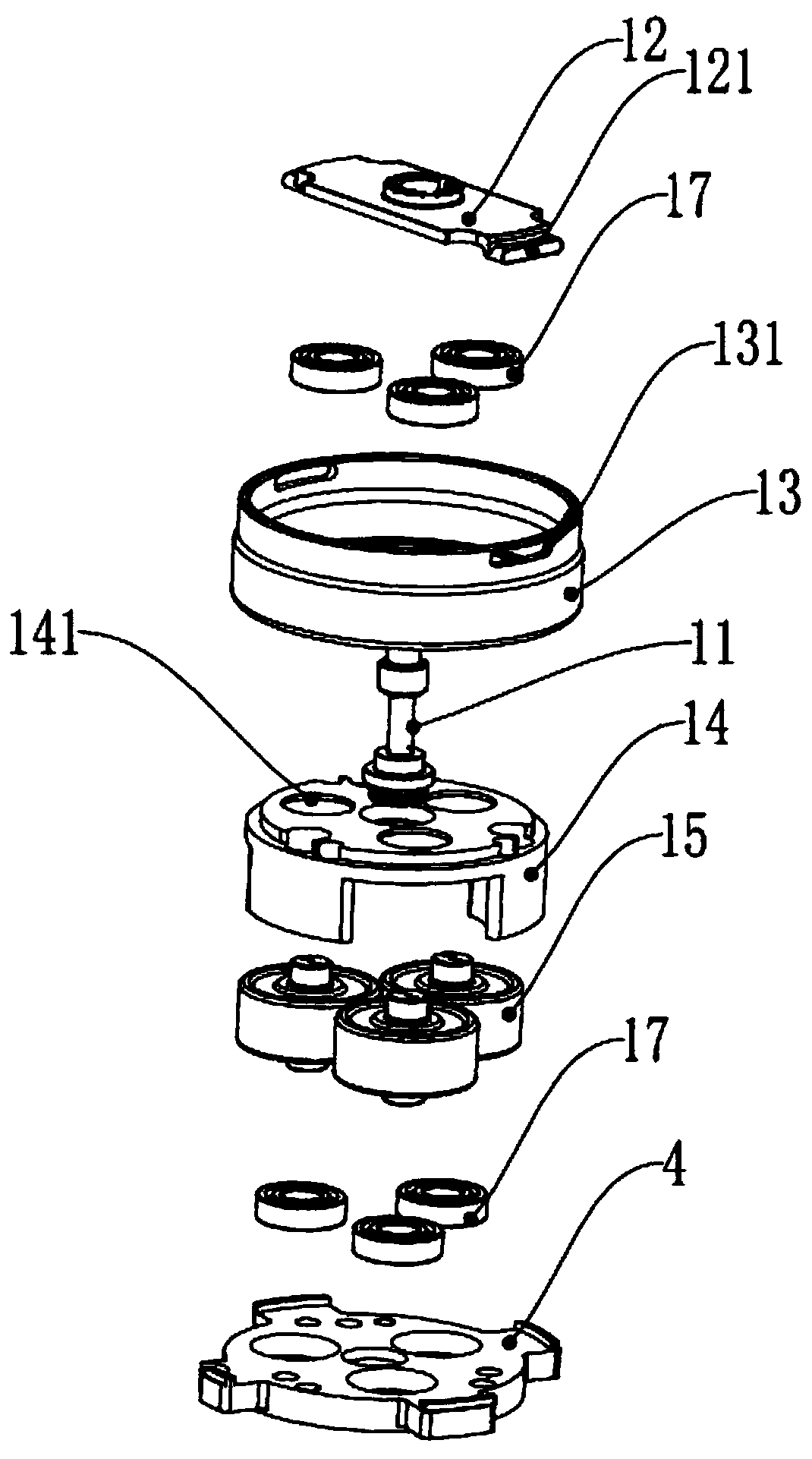 High-efficiency and low-loss multistage acceleration mechanism