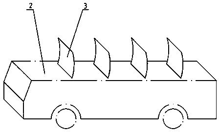 Roof steering follow-up air resistance retarder