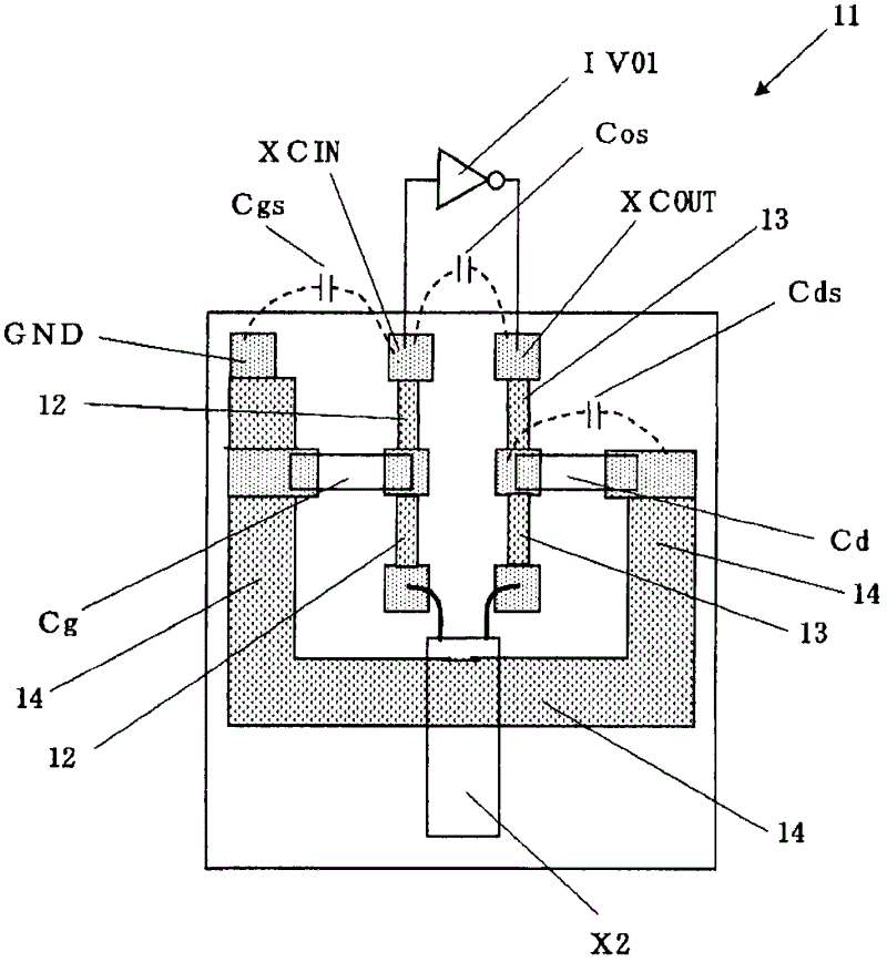 Oscillation circuit having shield wire, and electronic apparatus