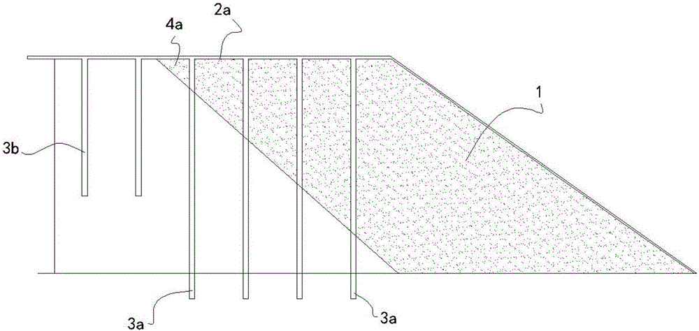 High-polymer grouting reinforcement anti-settlement widened roadbed