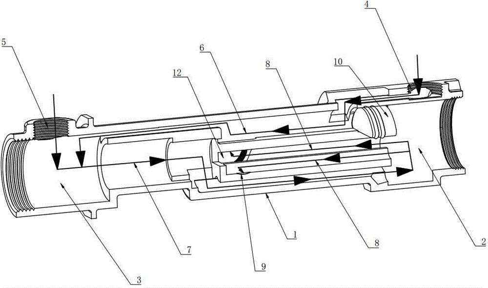 Plastic constant-temperature shower