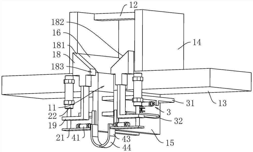 Highway communication pipeline cluster pipe laying structure and construction method