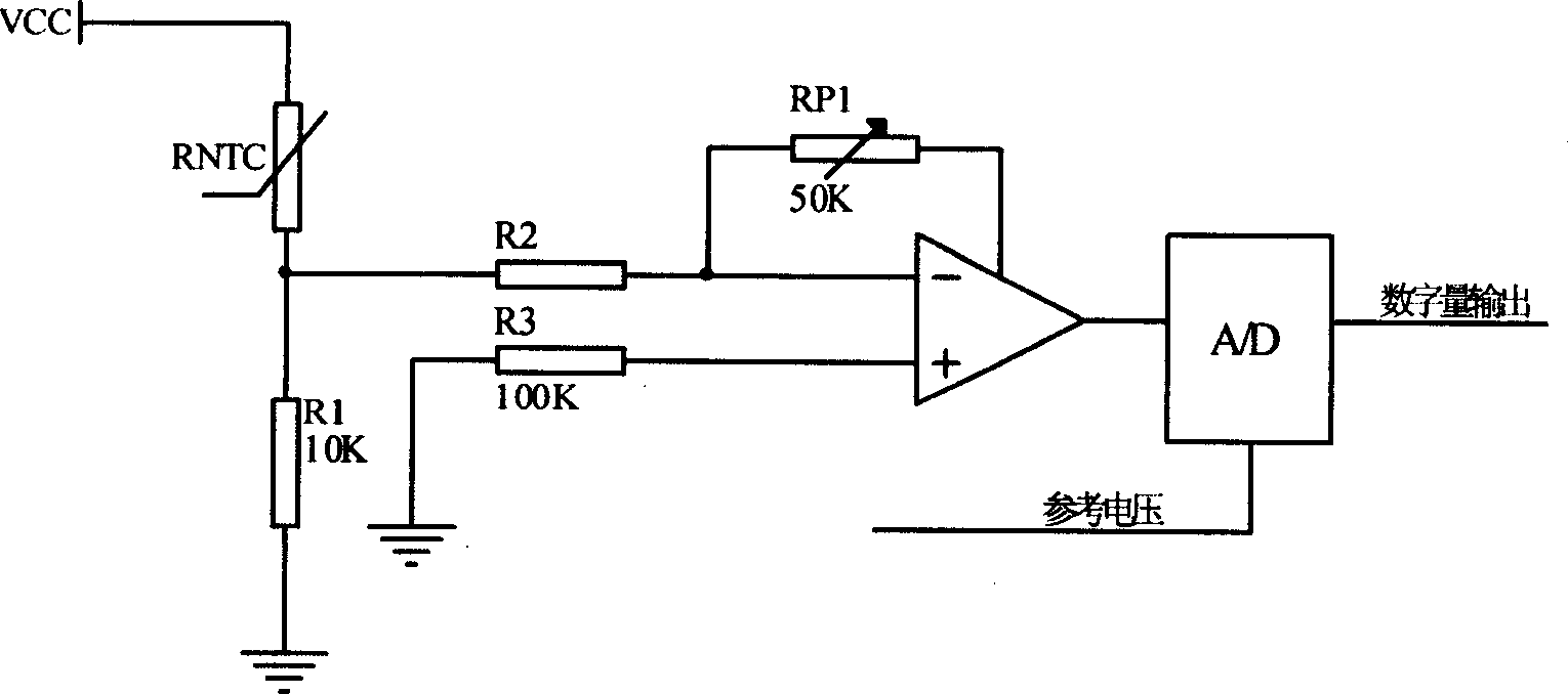 Combined temperature sensor