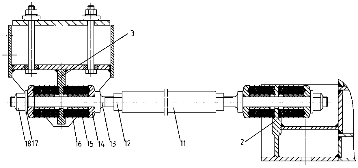 Modularly-designed pull rod type traction device