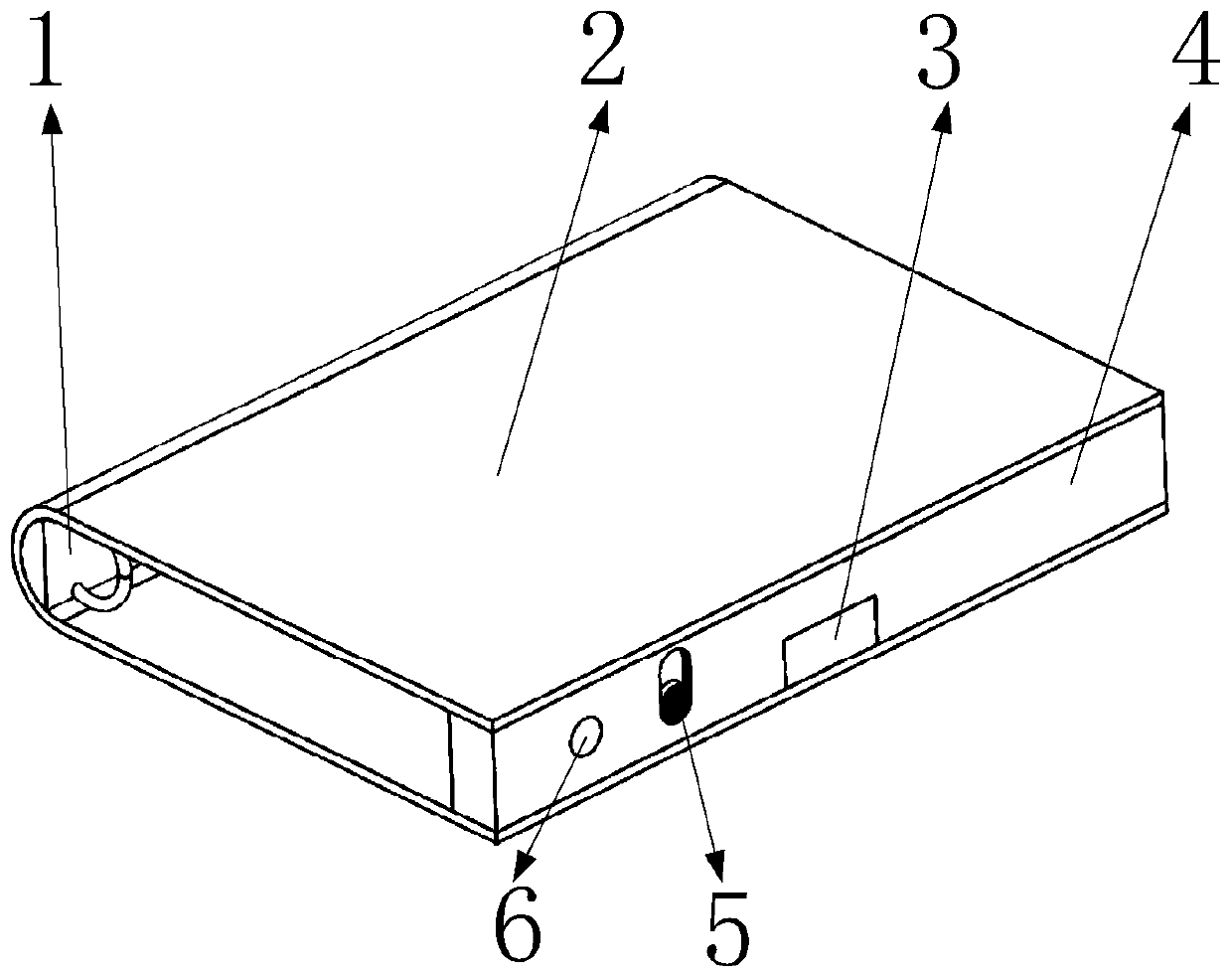 A security lock for a loose-leaf notebook