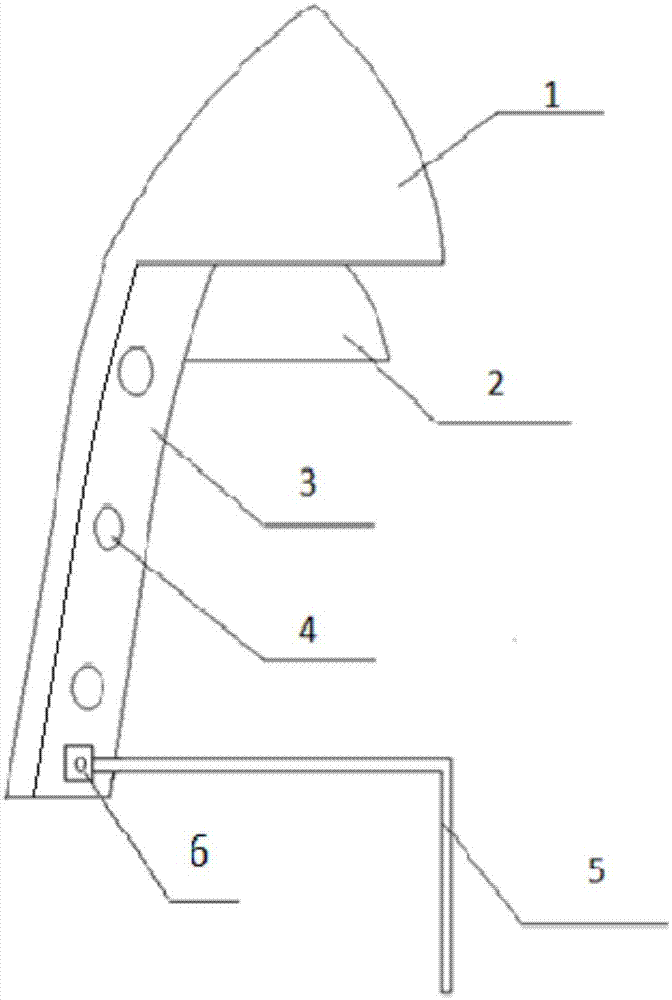 Design method for lightning receptor for lightning stroke current of blade of wind driven generator