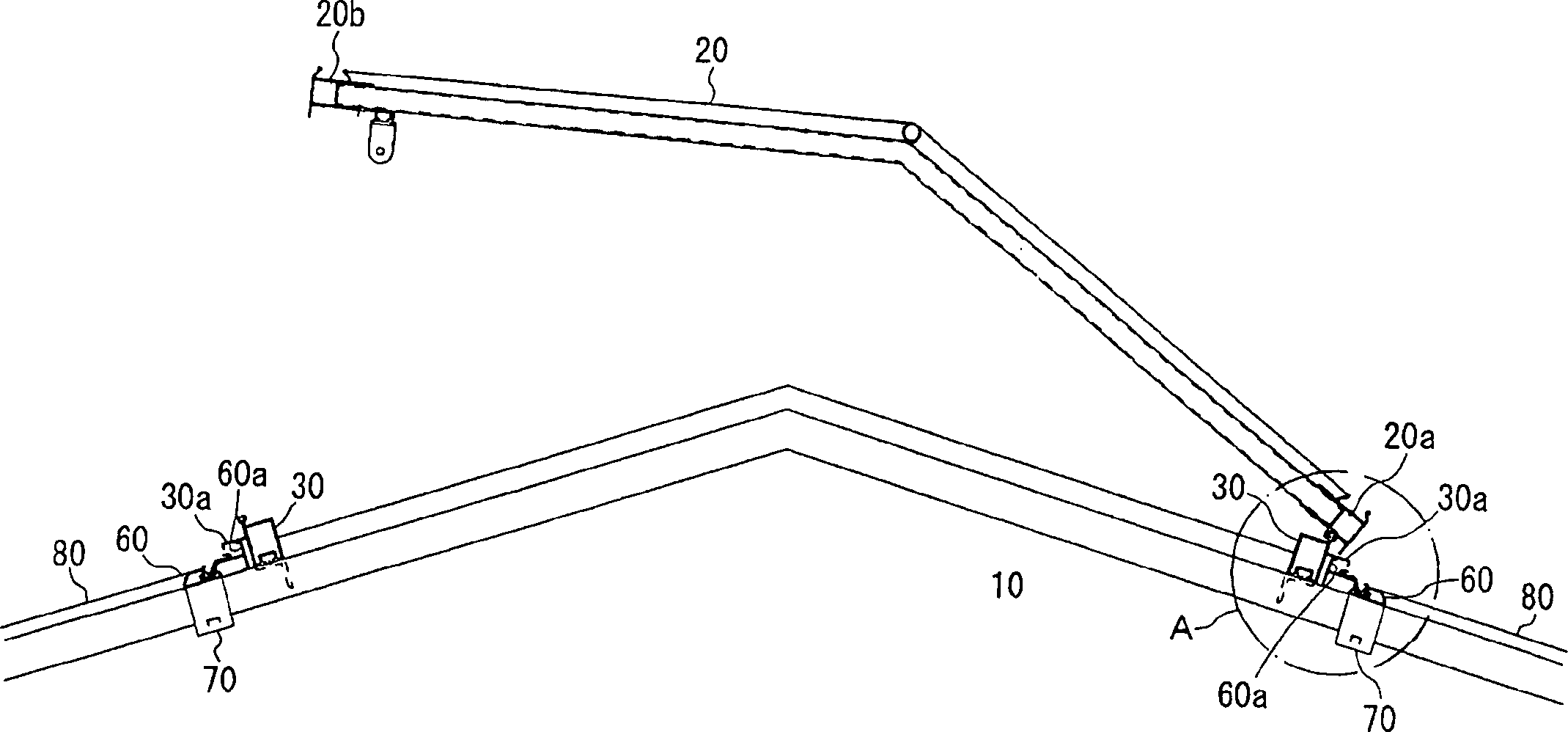 Roof structure for greenhouses