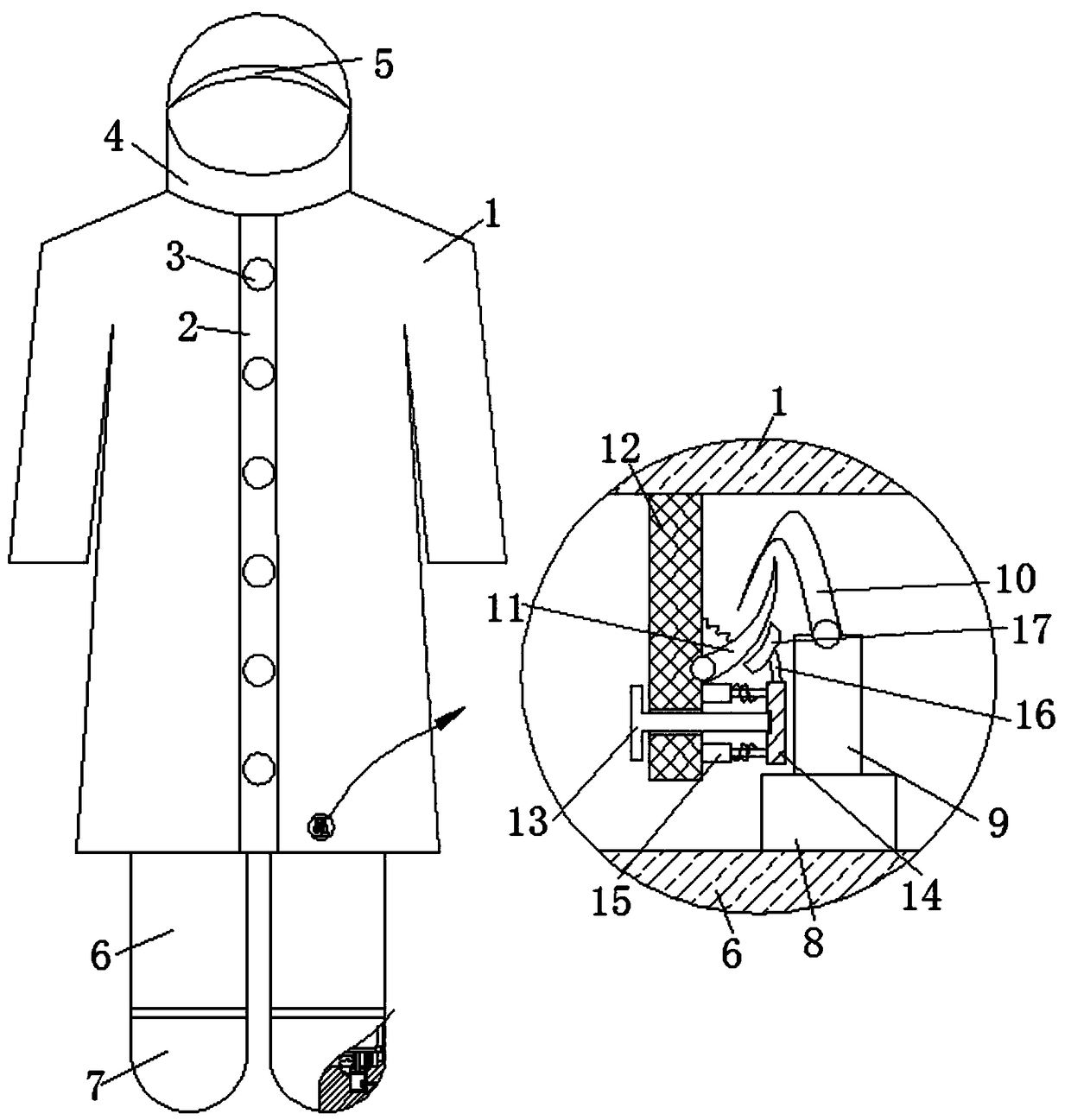 Multifunctional raincoat