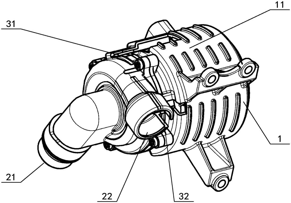 Electronic water pump and automobile applying same