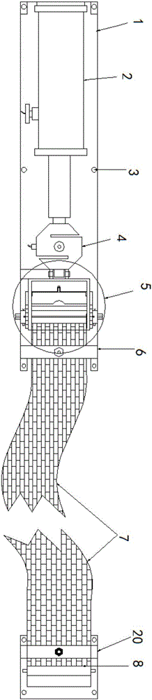 Device and method for tensioning and reinforcing double layers of pre-stress carbon fiber sheet at same time