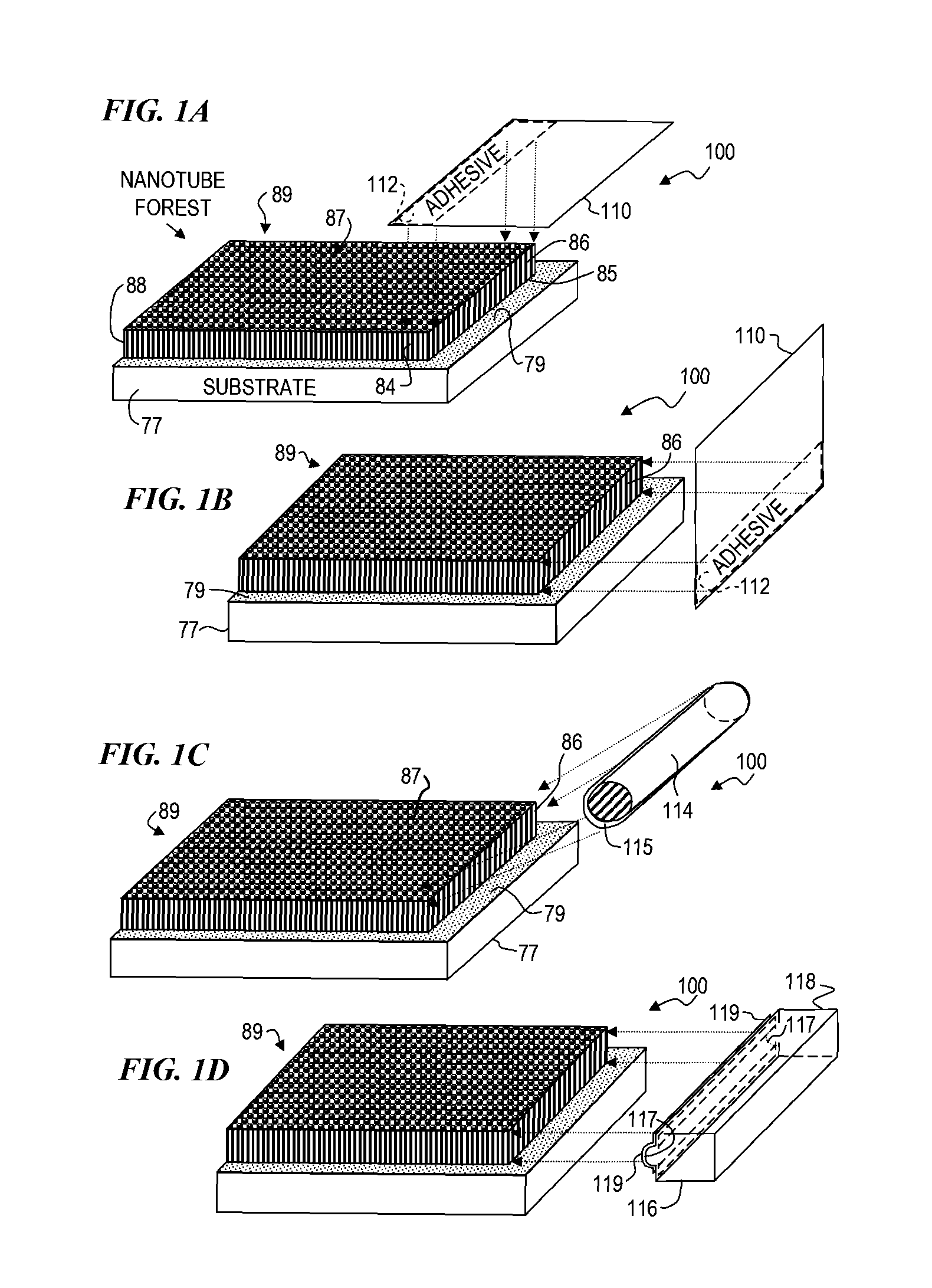 Apparatus and method for growing fullerene nanotube forests, and forming nanotube films, threads and composite structures therefrom