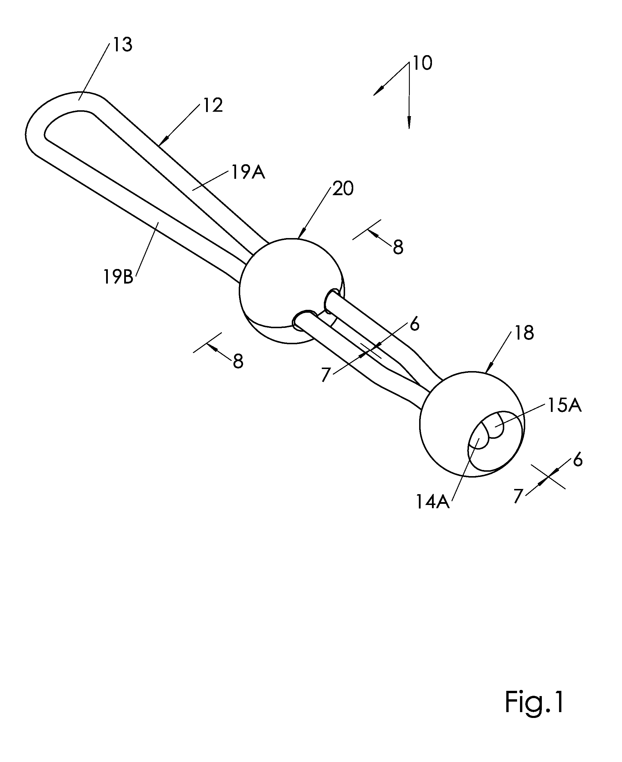 Looped Bungee Strap Tie-Down with Locking Slide