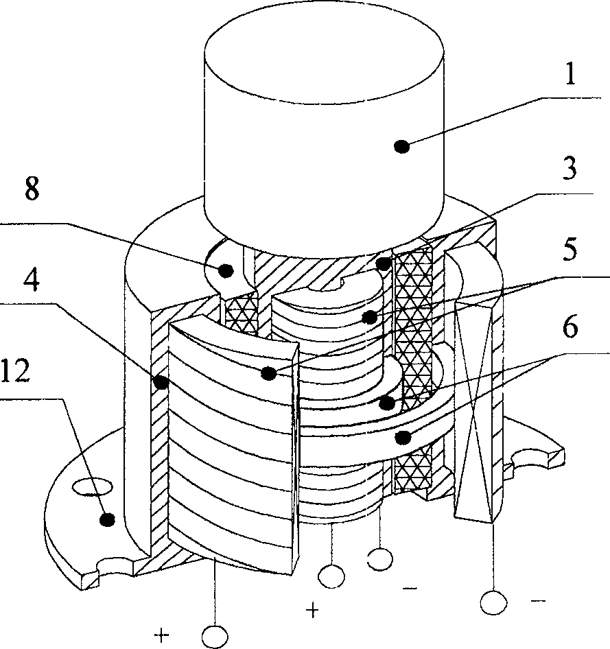 Magnetic flowing deformation elastomer frequency shift type attenuator and control method