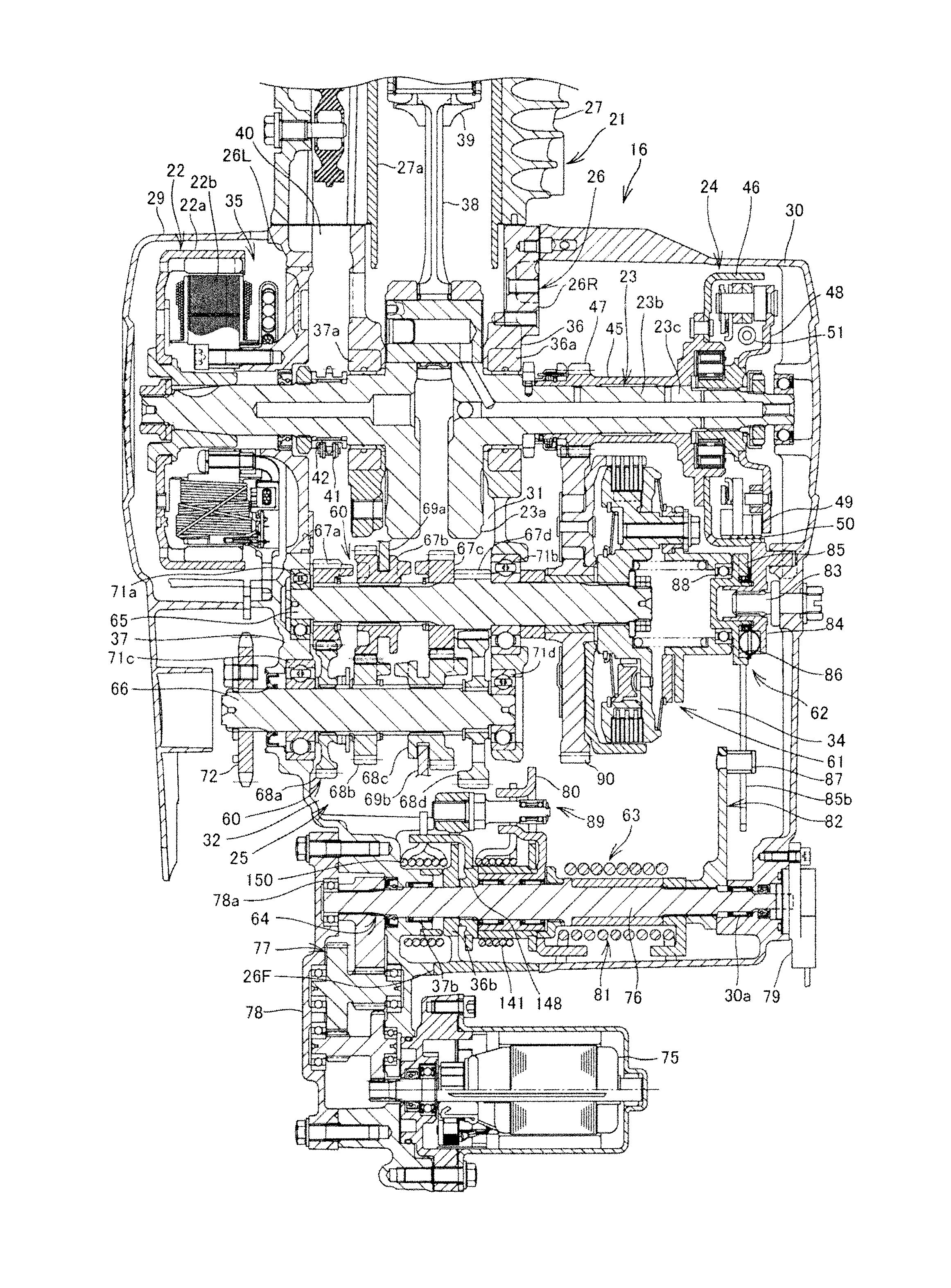 Speed change apparatus for vehicle