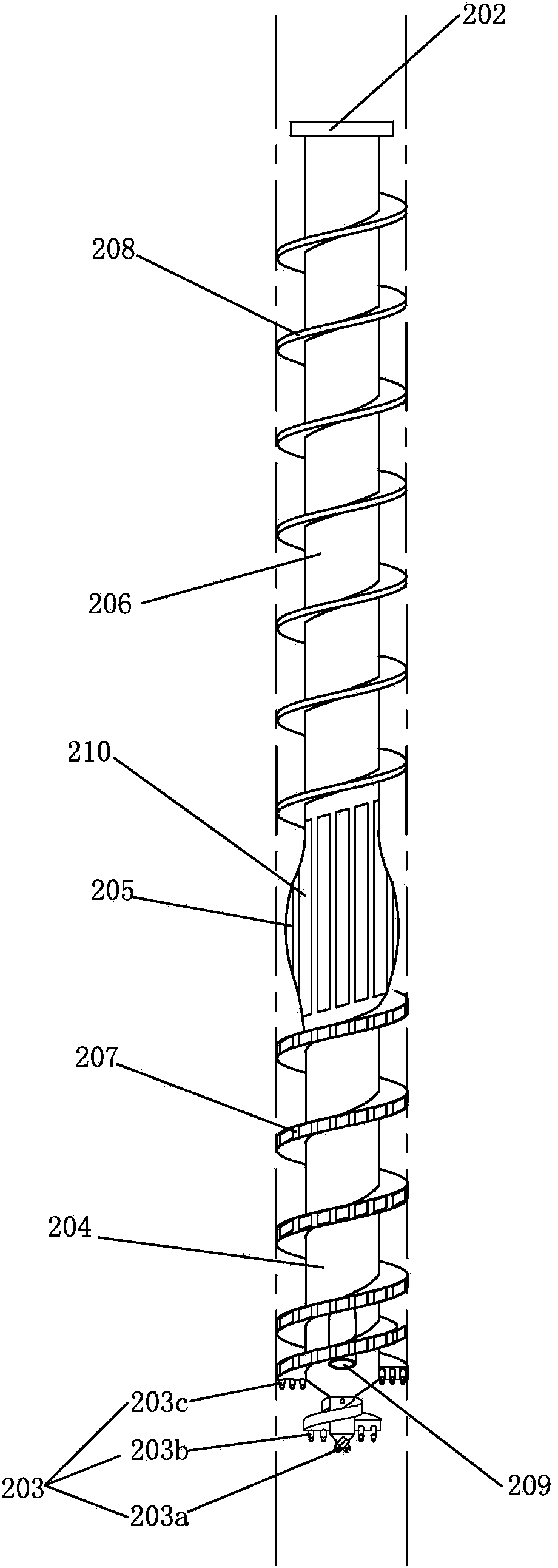 One-way spiral half soil compaction drill bit and one-way spiral half soil compaction pile construction technology