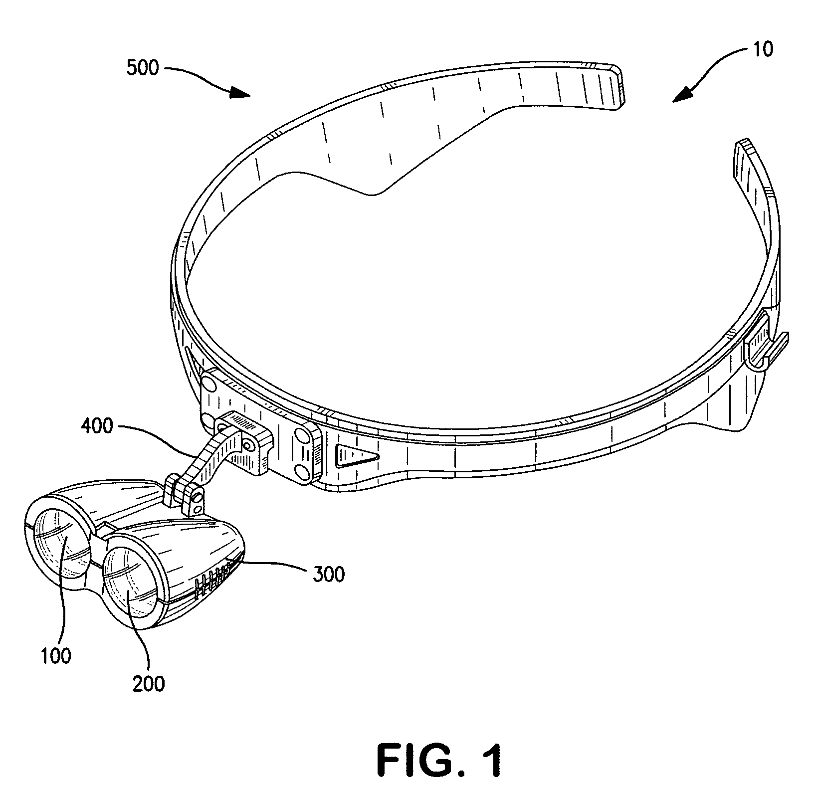 Illuminating headlamp providing substantially uniform illumination