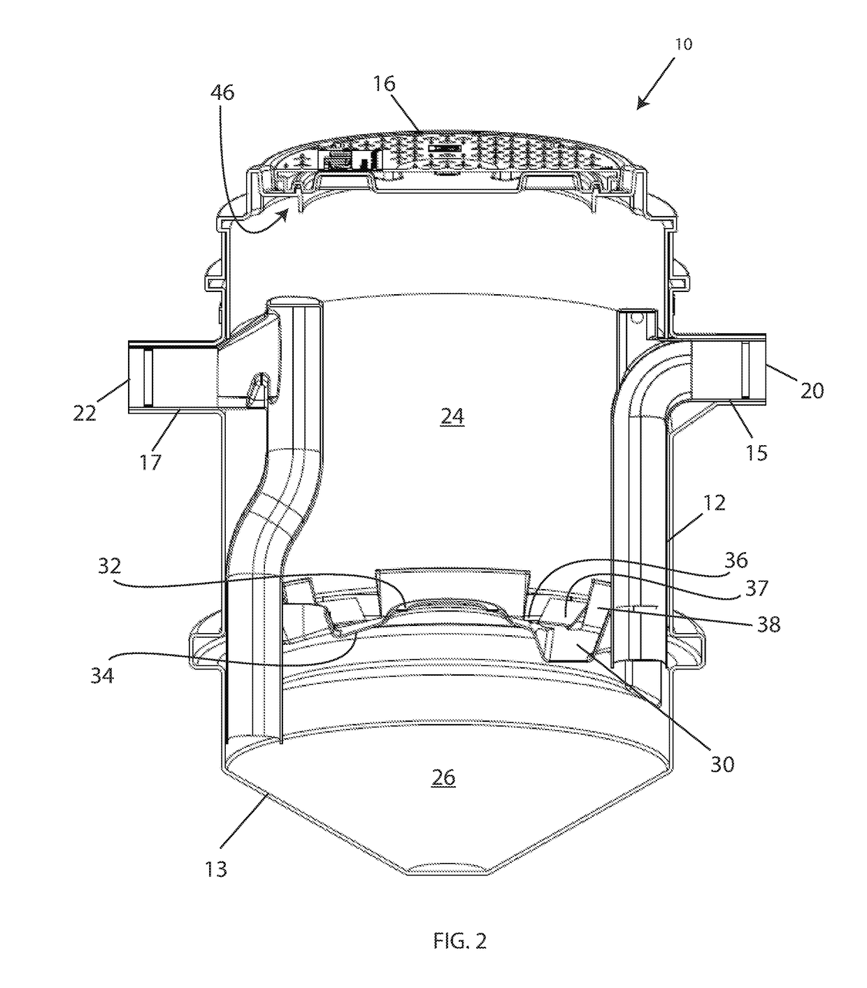 Passive grease trap using separator technology