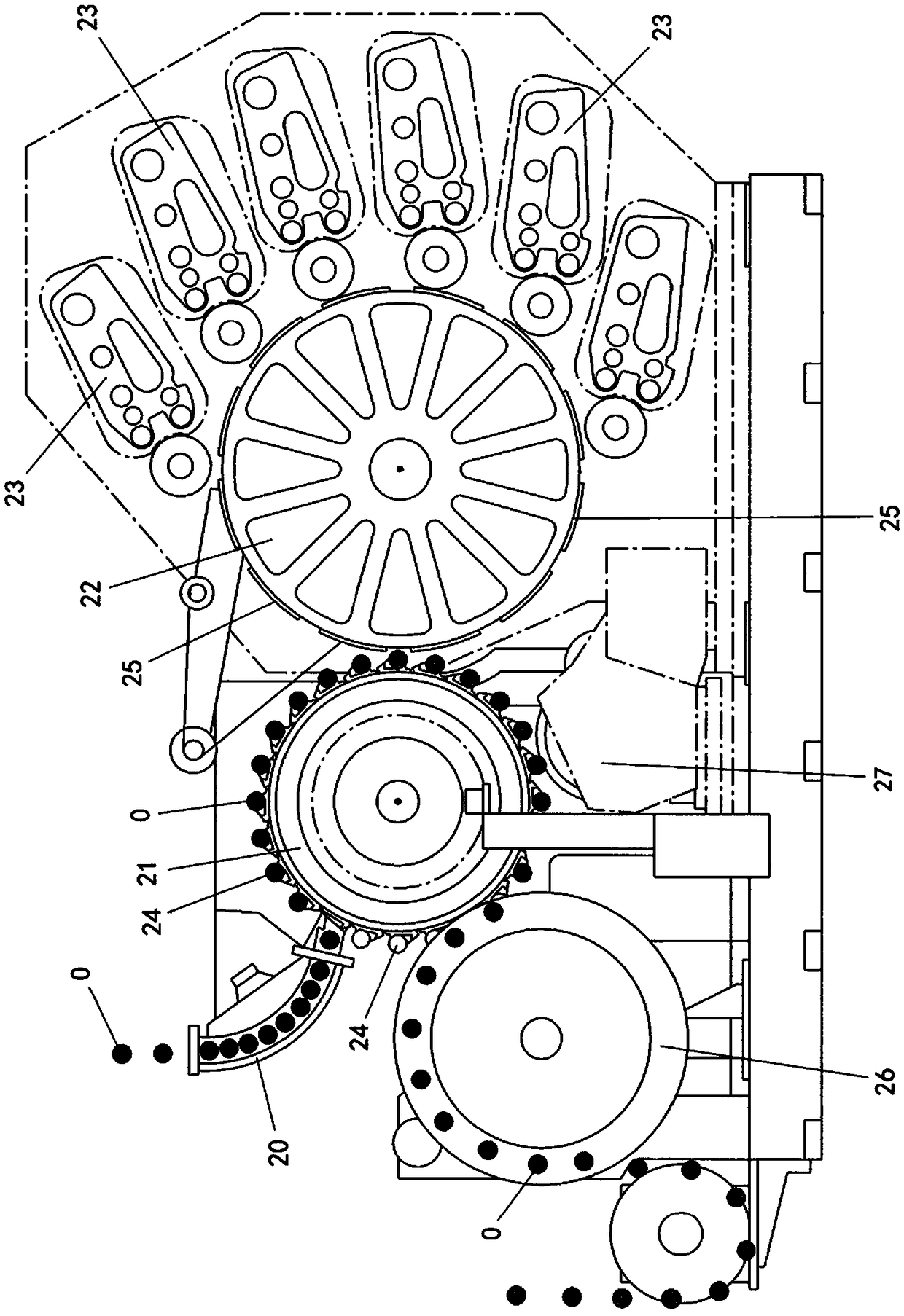 Core rod structure for floating supporting of metal hollow body