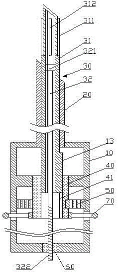 Breast tissue puncture biopsy needle