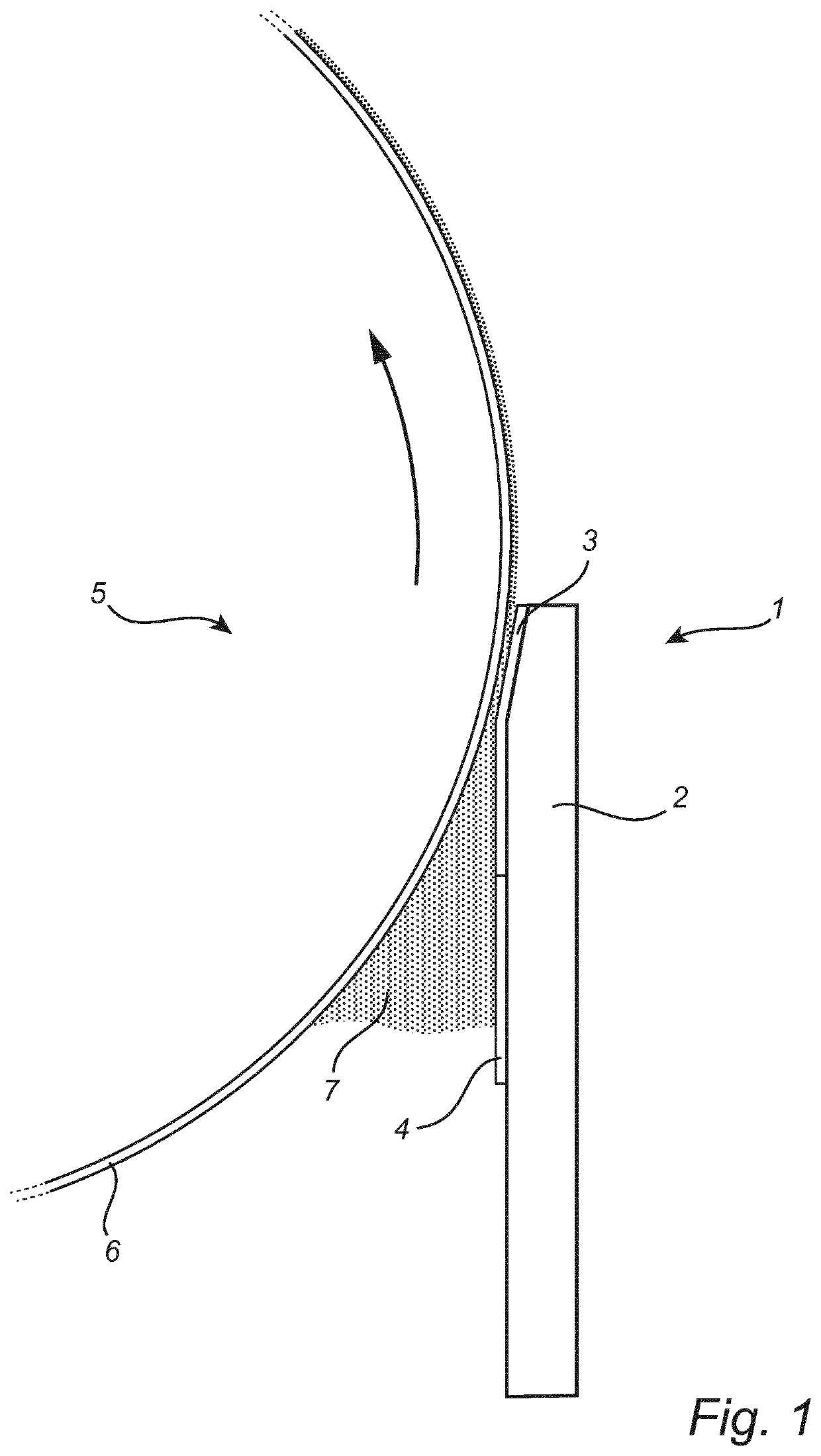 Masked coating blade