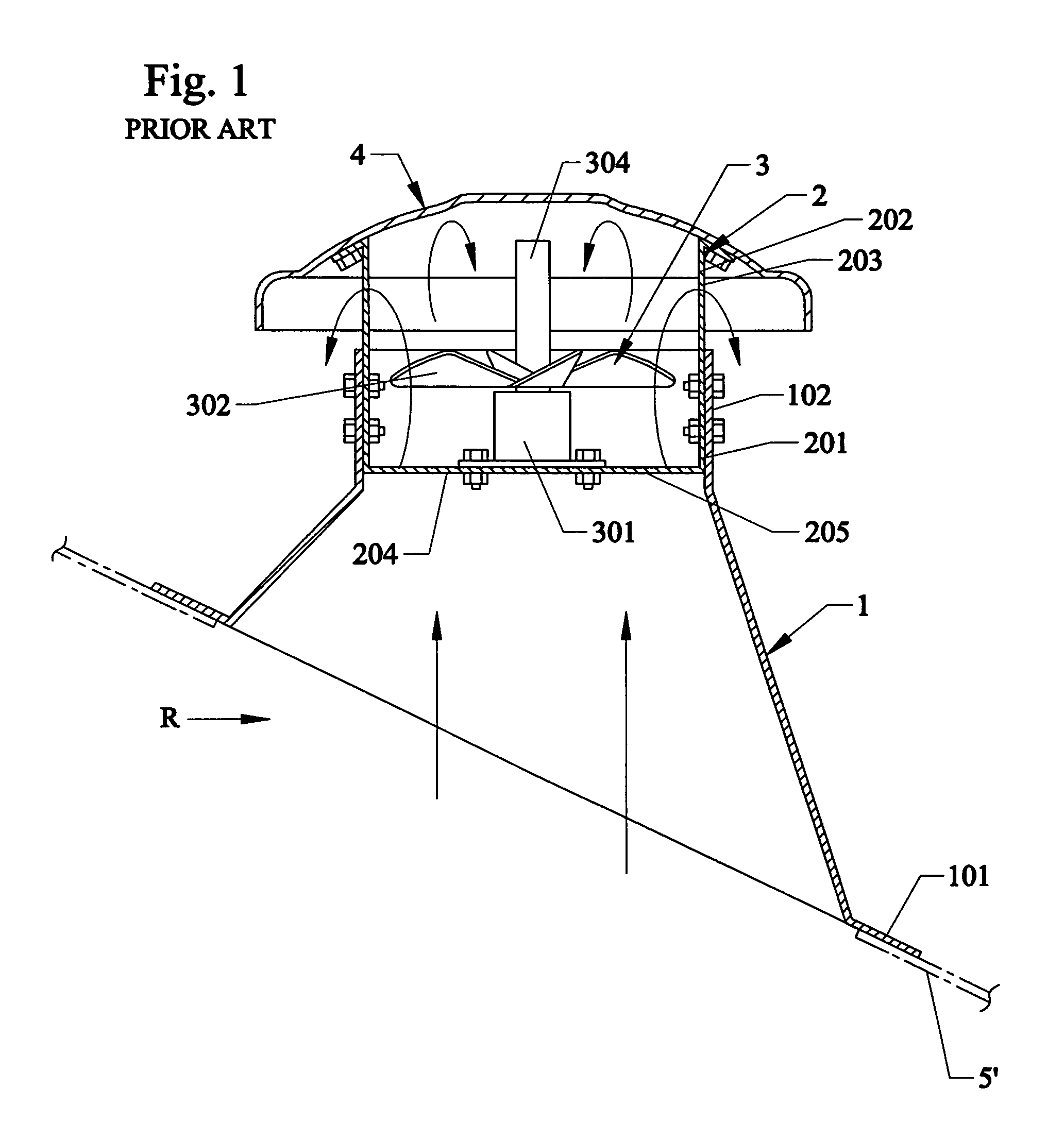 Air exhausting apparatus with draining passage