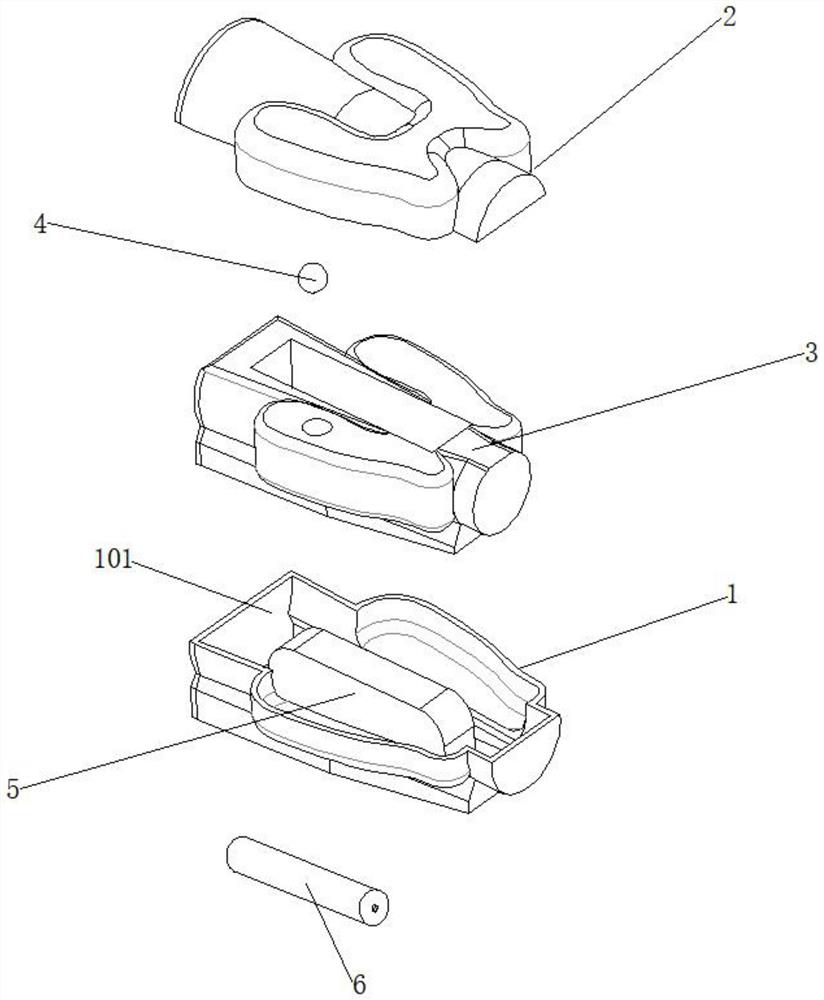 Thyroid puncture model based on 3D printing and manufacturing method thereof