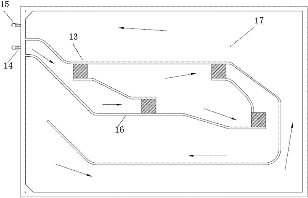 Pump-driven two-phase circuit device for heat dissipation of high heat flux electronic device