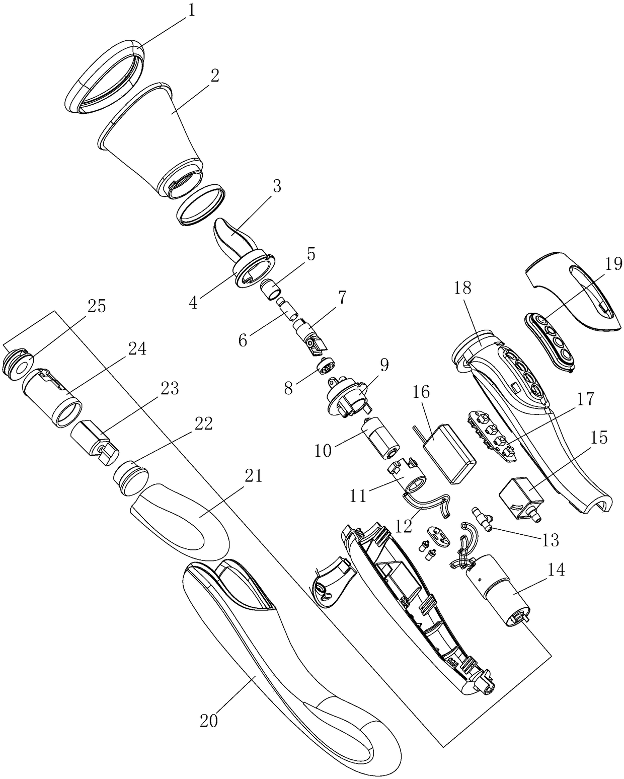 Double-end rod massaging device