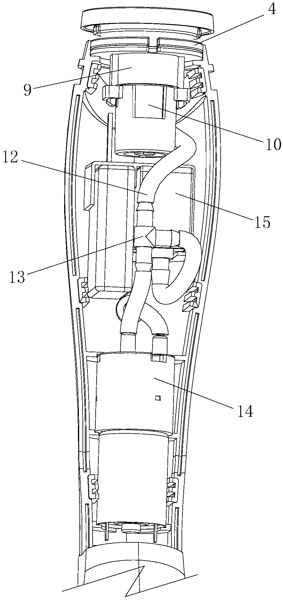 Double-end rod massaging device