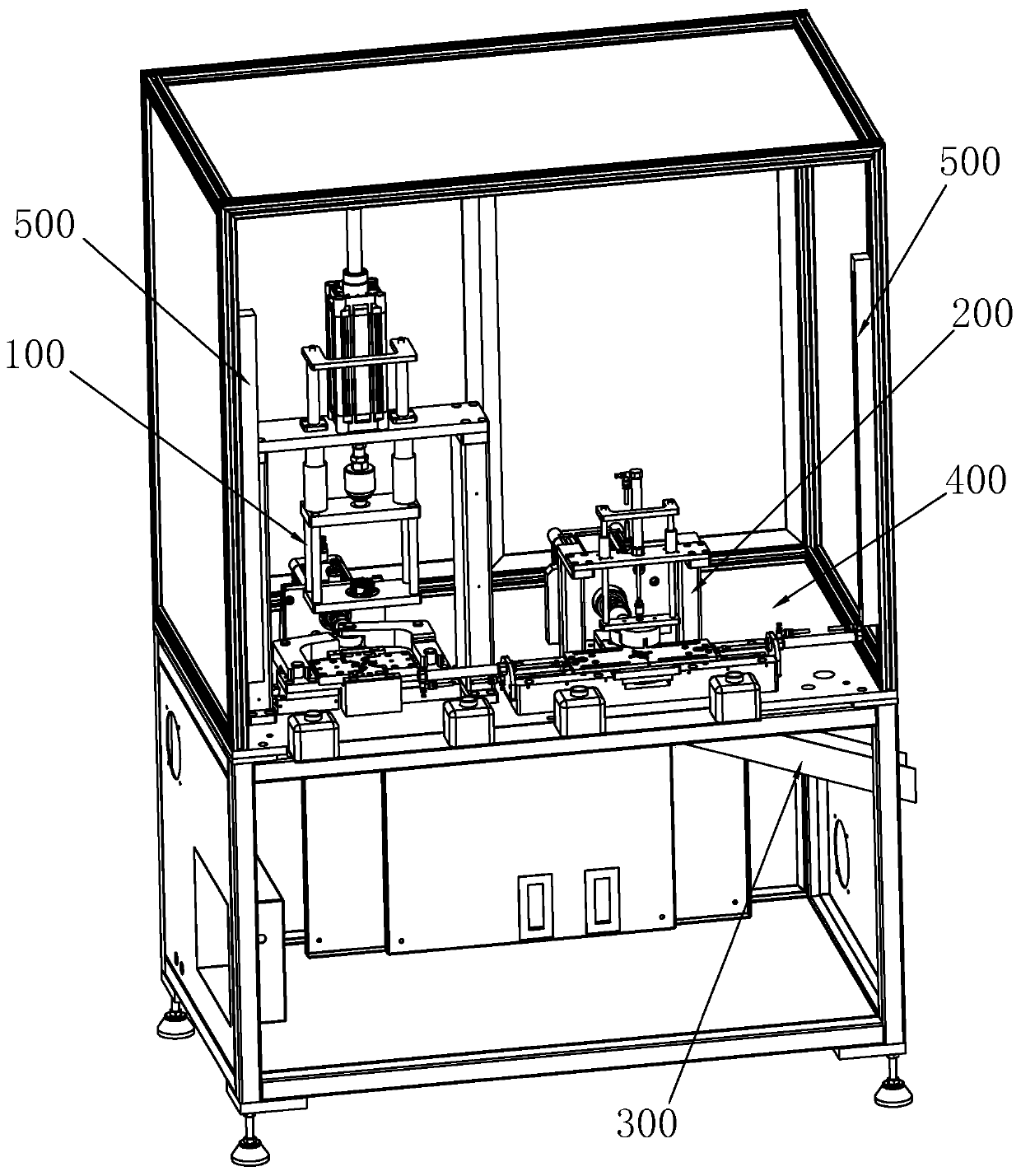 Coil reshaping and pin shearing machine