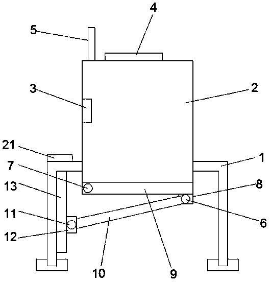 Thermal power plant boiler capable of controlling waste residue discharge