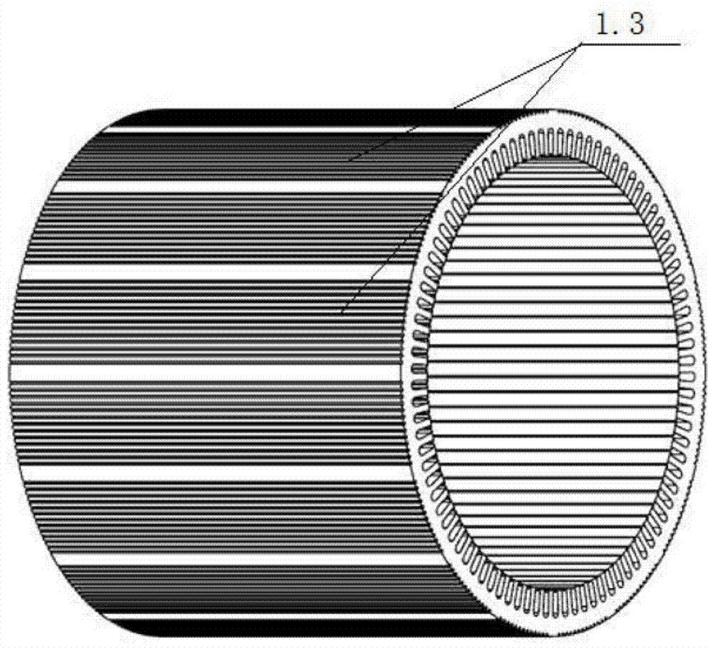 Natural cooling permanent magnet motor