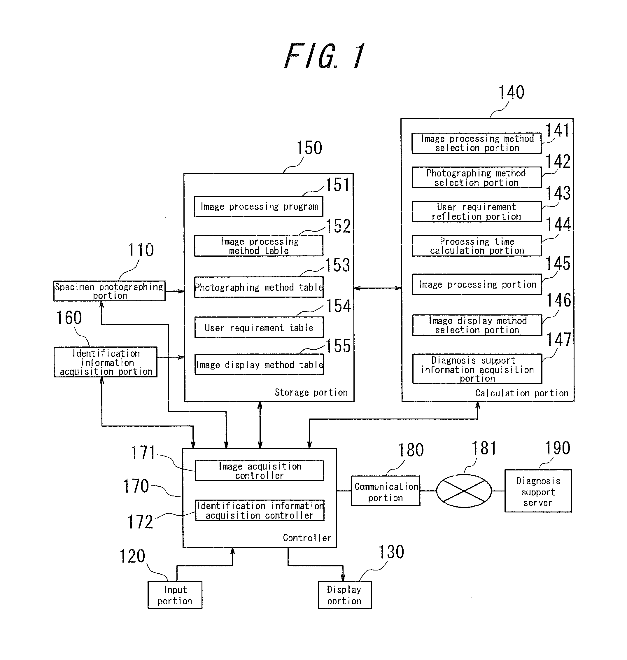 Medical diagnosis support device, virtual microscope system, and specimen support member