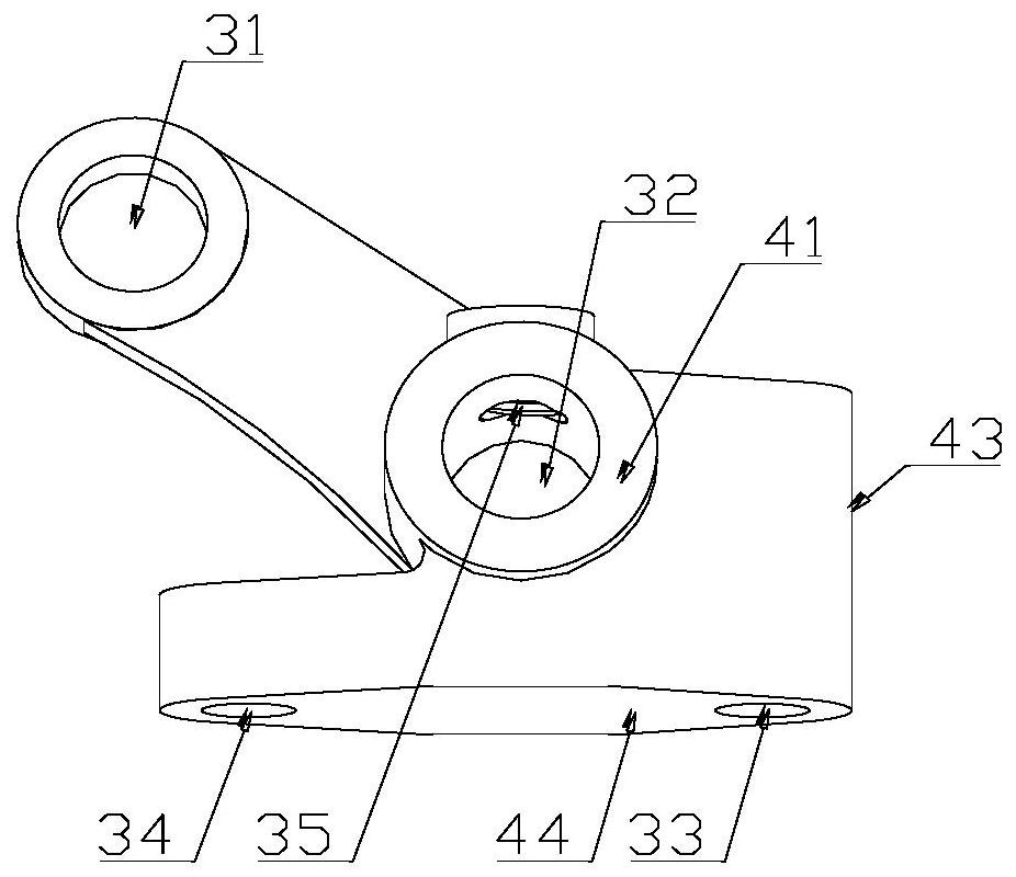 Clamping device for diesel engine rocker arm support drill clamp