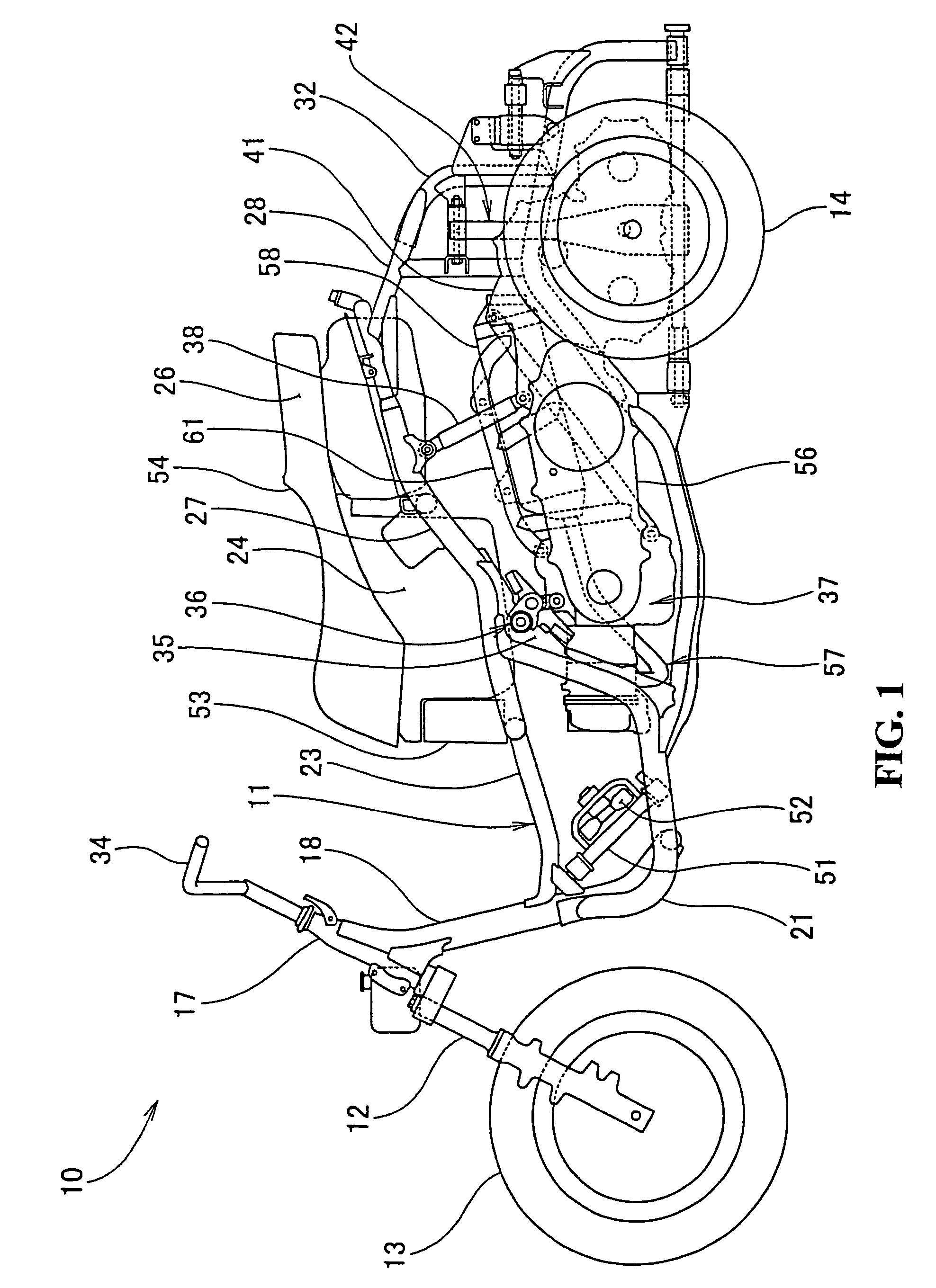 Swingable vehicle