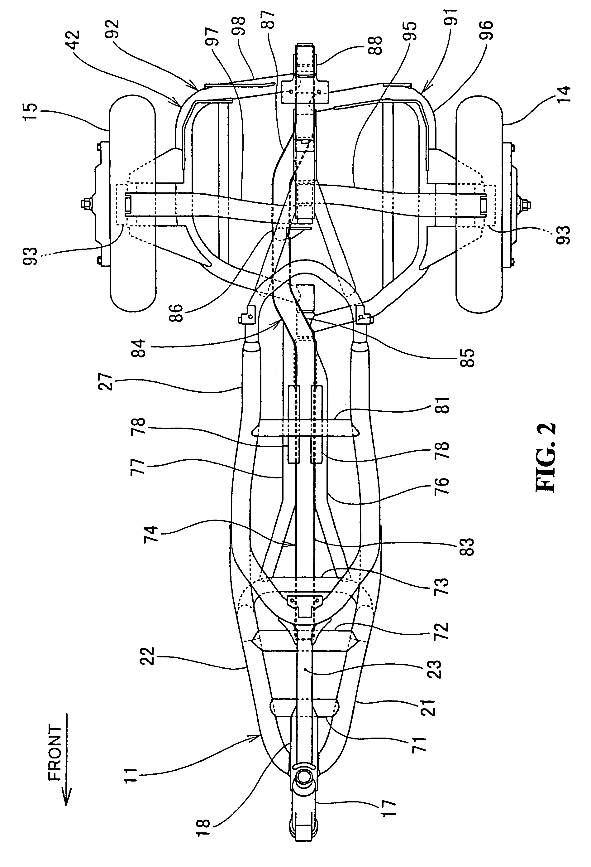 Swingable vehicle