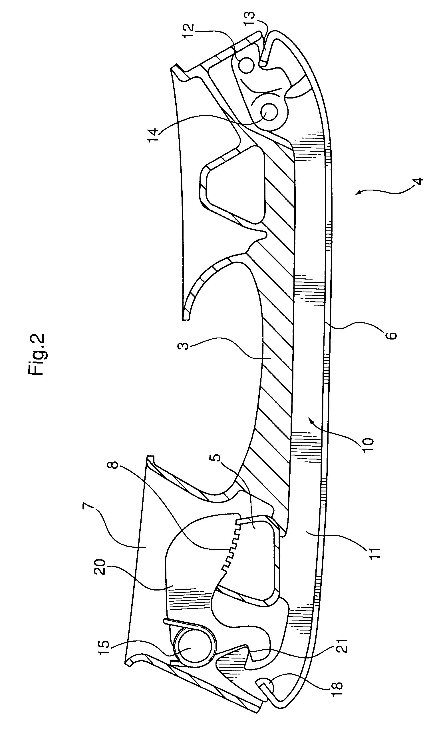 Rotary retention latch for replaceable skate blade systems