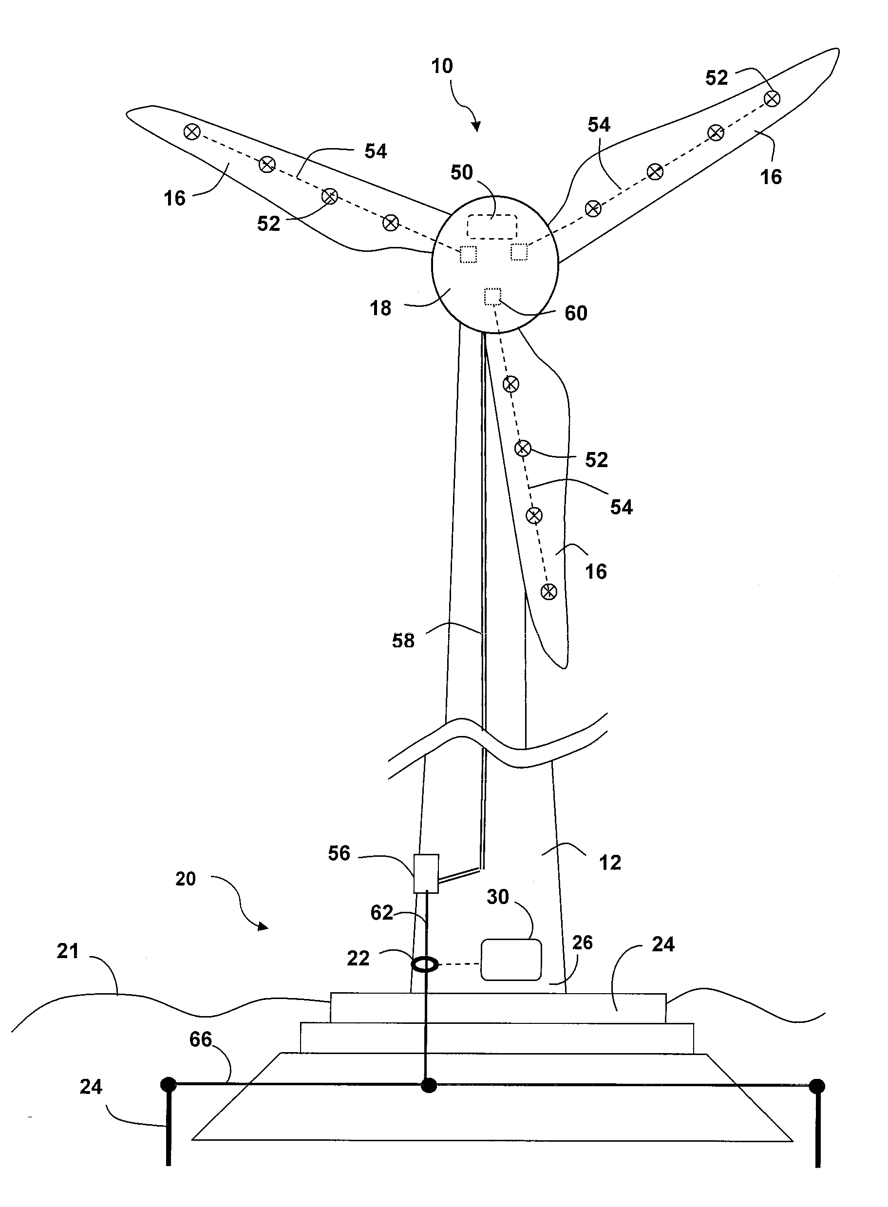 System and method for detecting lightning strikes on a wind turbine