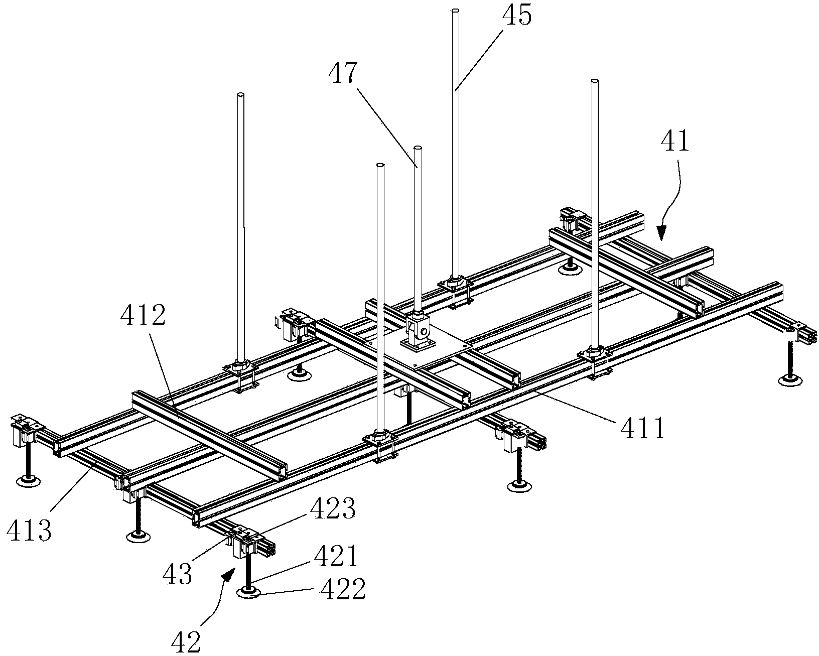 Double-group and semi-automatic cover plate assembly machine for flat plate heat collectors