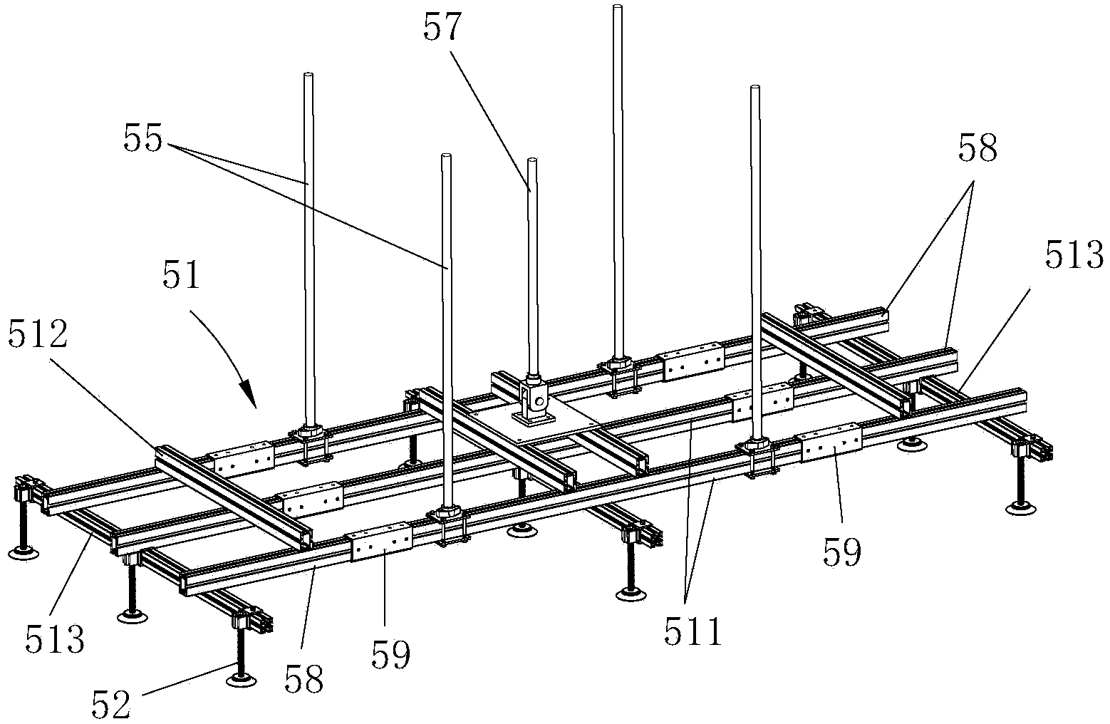 Double-group and semi-automatic cover plate assembly machine for flat plate heat collectors