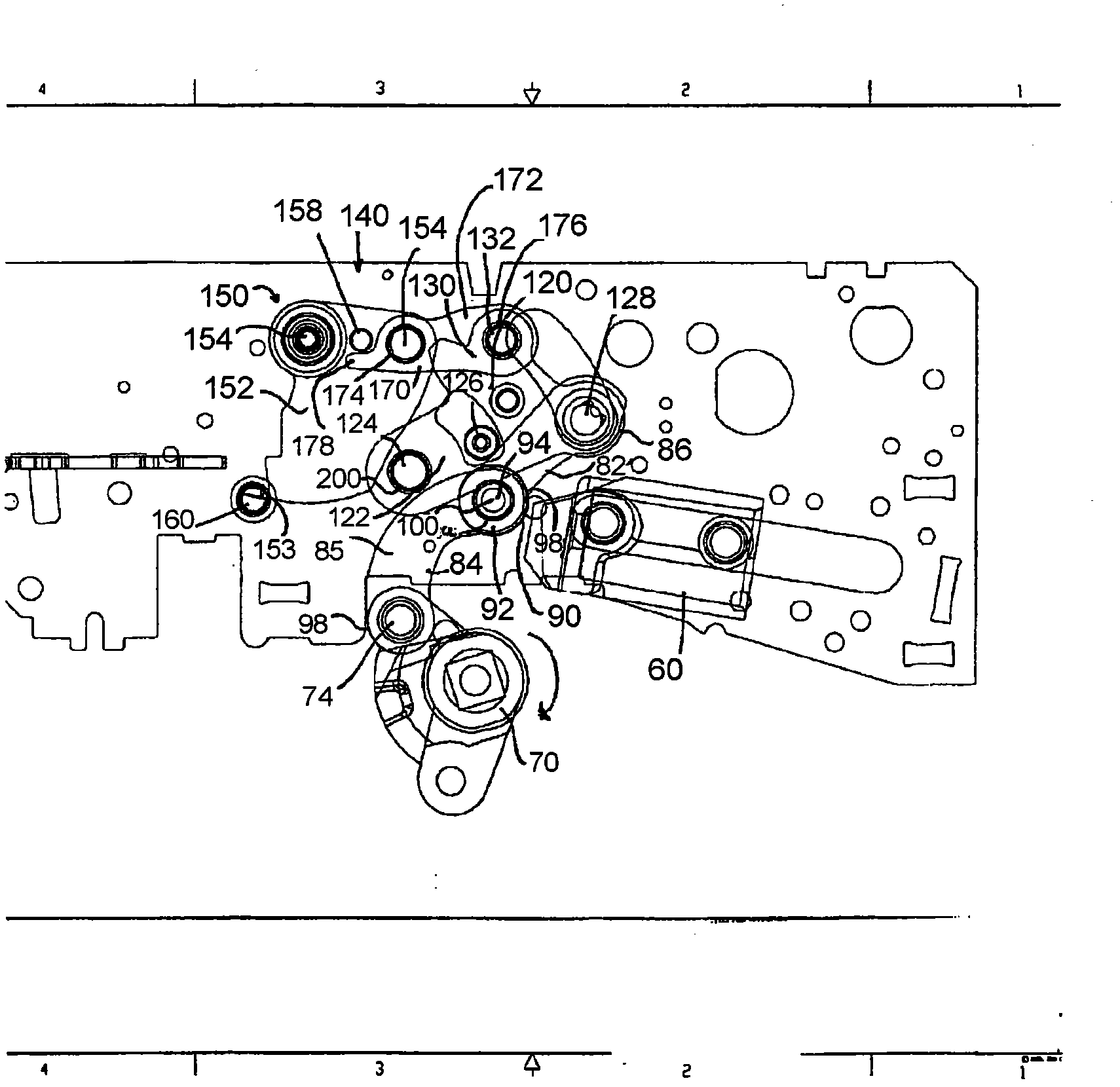 Electrical switching apparatus having a cradle with combined pivot and over-toggle reversing pin