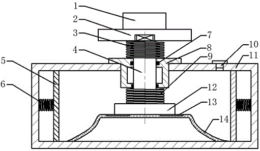 Ultra-low frequency hydraulic vibration isolation device based on shape memory alloy spring